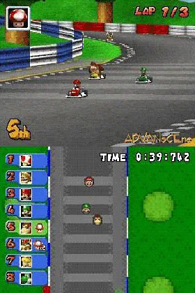 Mario Kart DS (USA) (Demo) (Kiosk) screen shot game playing